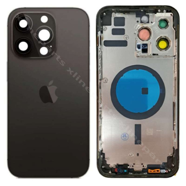 Задняя батарея средняя крышка объектив Apple iPhone 14 Pro Max Black OEM*