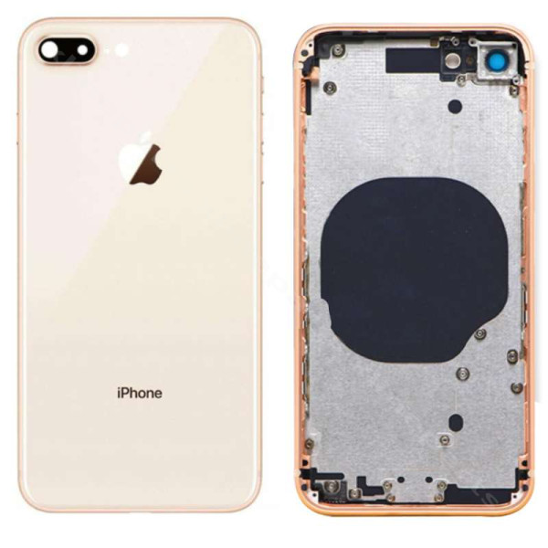 Πίσω μπαταρία μεσαία κάλυμμα φακό Apple iPhone 8 συν χρυσό OEM
