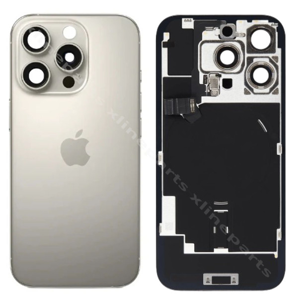 Πίσω κάλυμμα μπαταρίας Φακός Magsafe Apple iPhone 16 Pro φυσικό (Πρωτότυπο) Τραβηγμένο