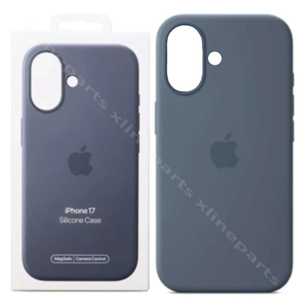 Back Case Silicone Magsafe Apple iPhone 17 anchor blue (Original)