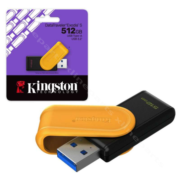 Pen Drive Kingston Exodia S USB 3.2 512GB yellow black