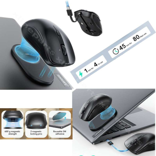 Магнитная беспроводная мышь ESR Magmouse черная