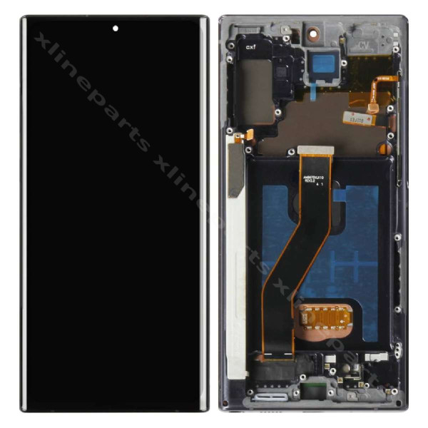 LCD Complete Frame Samsung Note 10 Plus N975 aura black OLED