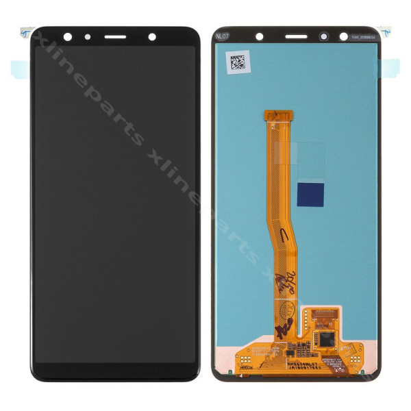 ЖК-дисплей в сборе Samsung A7 (2018) A750, черный, после ремонта*