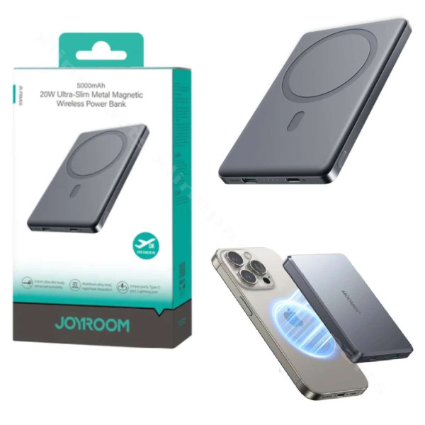 Power Bank Magsafe Slim Joyroom JR-PBM08 USB-C / Lightning 20W 5000mAh μαύρο