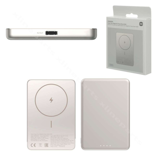 Power Bank Magsafe Slim Xiaomi BHR08PLGL USB-C 15W 5000mAh χρυσό