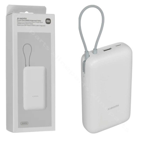 Power Bank Xiaomi BHR9738GL USB / USB-C / Integrated USB-C Cable 22.5W 20000mAh gray