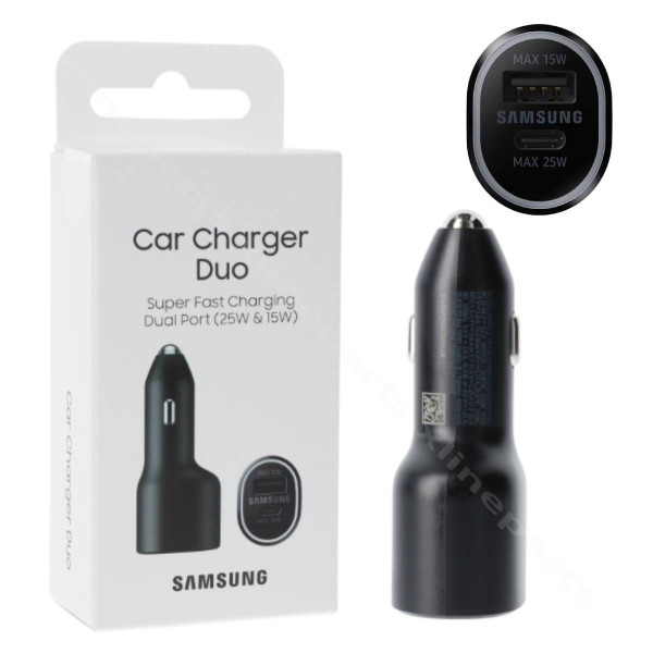 Car Charger USB / USB-C Samsung Duo 40W 2A black