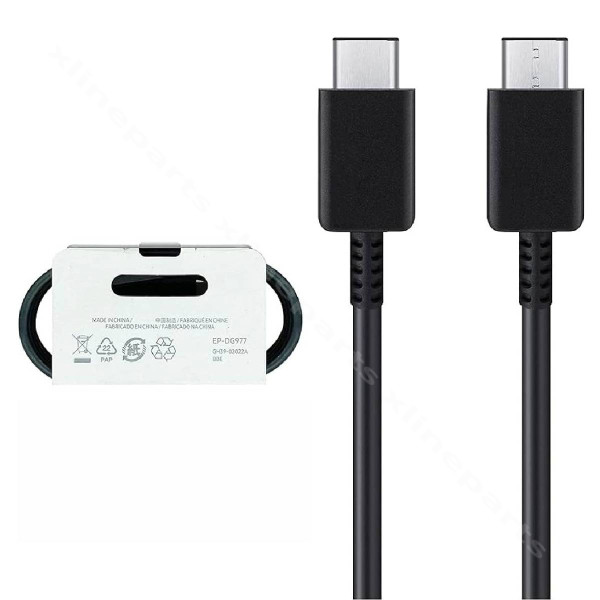 Cable USB-C to USB-C Samsung 25W 3A 1m black bulk