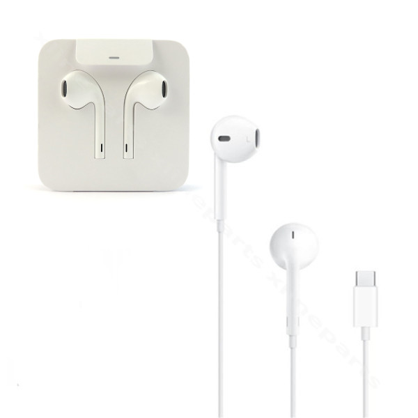 Ακουστικά Apple EarPods USB-C σε λευκό χρώμα