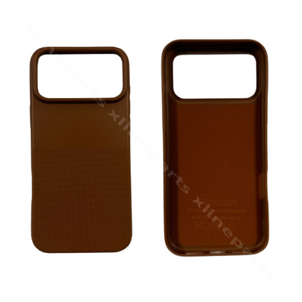 Back Case Silicone Complete Apple iPhone 17 Pro Max / 18 Pro Max Brown