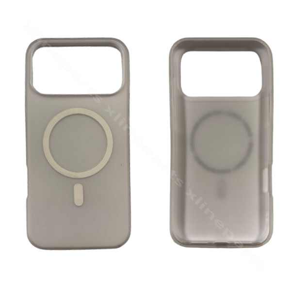 Back Case Magsafe Silicone Complete Apple iPhone 17 Pro Max / 18 Pro Max White