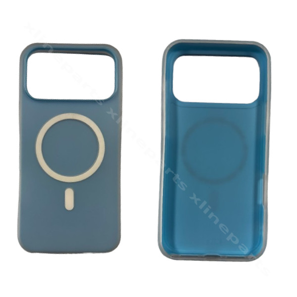Back Case Magsafe Silicone Complete Apple iPhone 17 Pro Max / 18 Pro Max Blue