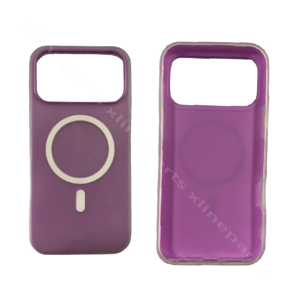 Back Case Magsafe Silicone Complete Apple iPhone 17 Pro Max / 18 Pro Max Purple
