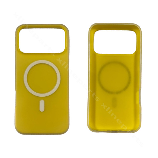 Back Case Magsafe Silicone Complete Apple iPhone 17 Pro Max / 18 Pro Max Yellow