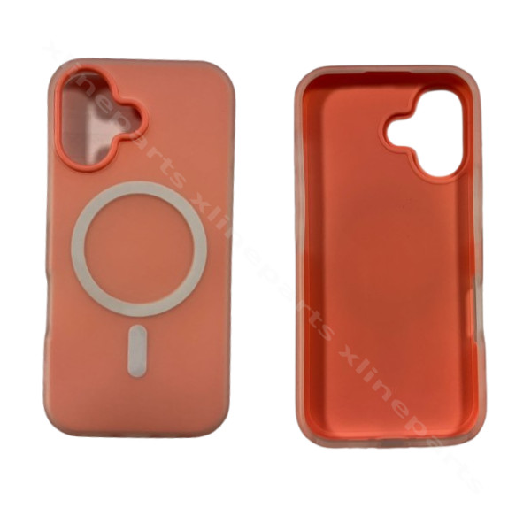 Θήκη πίσω θήκης Magsafe Silicone Complete για Apple iPhone 17 Peach