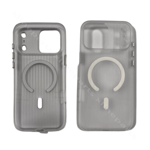 Back Case Magsafe plastic Complete Apple iPhone 17 Pro Max / 18 Pro Max Clear White