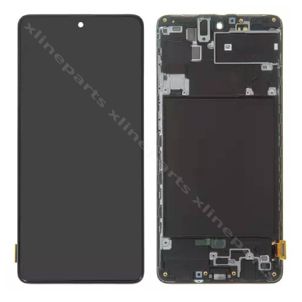 Οθόνη Samsung A71 A715 μαύρη OLED