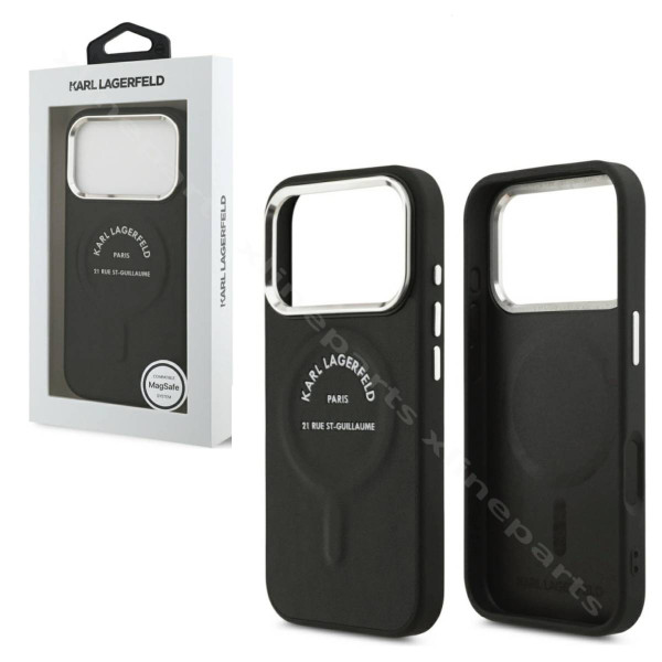 Back Case Magsafe Karl Lagerfeld Logo Apple iPhone 17 Pro / 18 Pro black