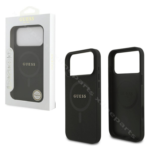 Back Case Magsafe Guess Saffiano Apple iPhone 17 Pro Max / 18 Pro Max black