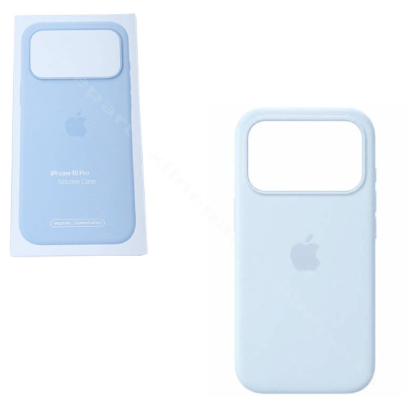 Силиконовый чехол MagSafe для Apple iPhone 17 Pro / 18 Pro, ярко-синий (оригинальный)