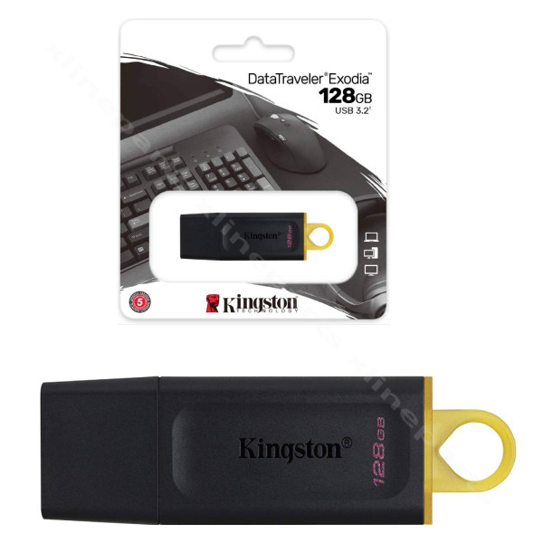 Pen Drive Kingston DTX USB 3.2 128GB black yellow