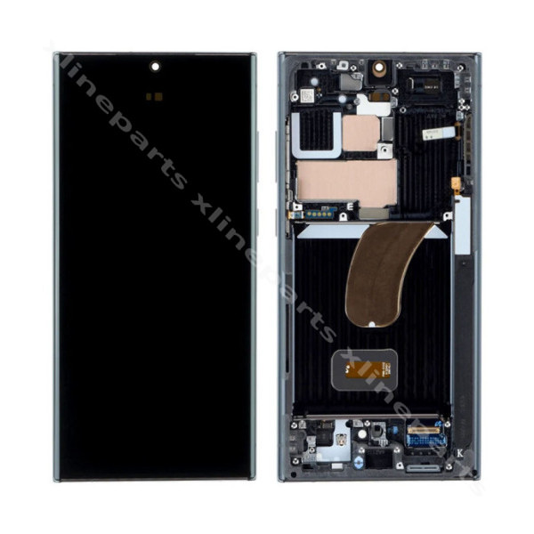 Οθόνη Samsung S23 Ultra S918 μαύρη OLED (1:1)